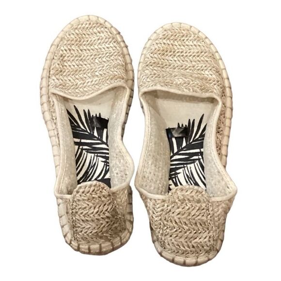 DV Dolce Vita Woven Espadrilles Slip on Loafers Flats Beige Tan Size 6.5 - Picture 7 of 8